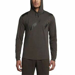 Nike JORDAN RETRO 8 MEN'S HOODED LONG SLEEVE SHIRT - (833963-355) Sequoia/Black